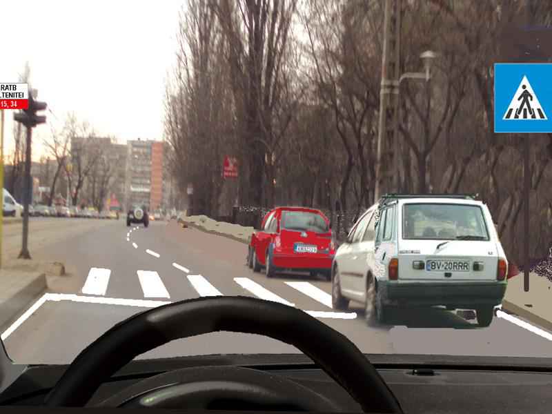 Imaginea întrebării: Care dintre autoturisme staționează greșit?