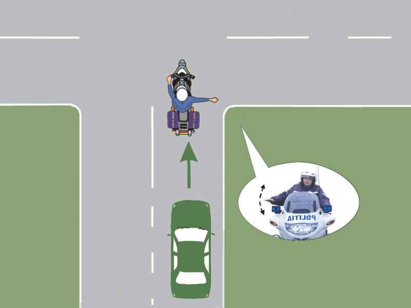 Imaginea întrebării: Ce trebuie să facă conducătorul auto în situația prezentată?