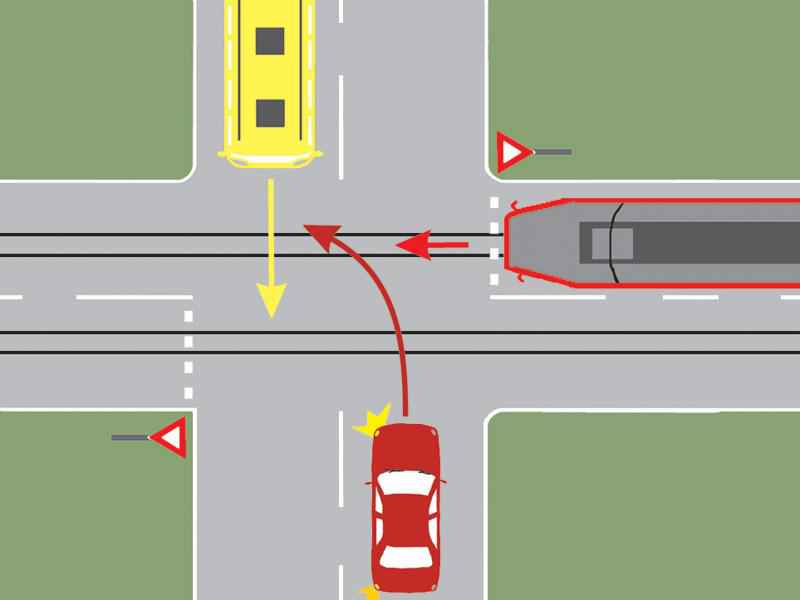 Imaginea întrebării: Cum procedați dacă vă aflați la volanul autoturismului?