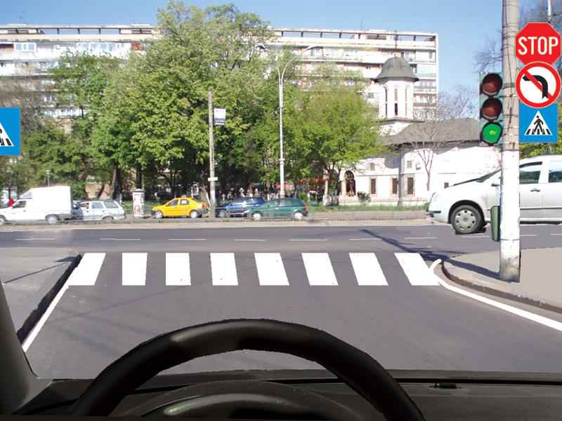 Imaginea întrebării: În această situație trebuie să cedați trecerea vehiculului din dreapta?