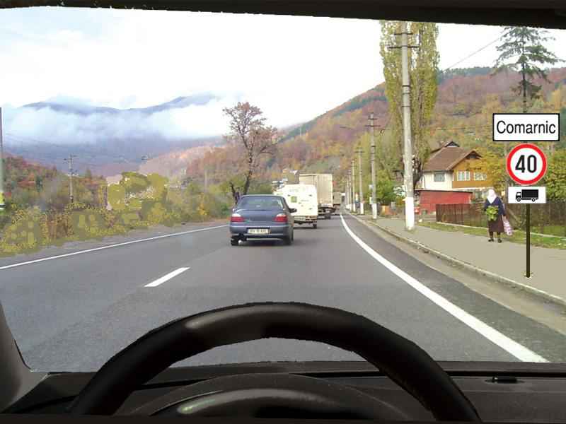 Imaginea întrebării: Cu ce viteză veţi putea circula dacă sunteţi la volan?