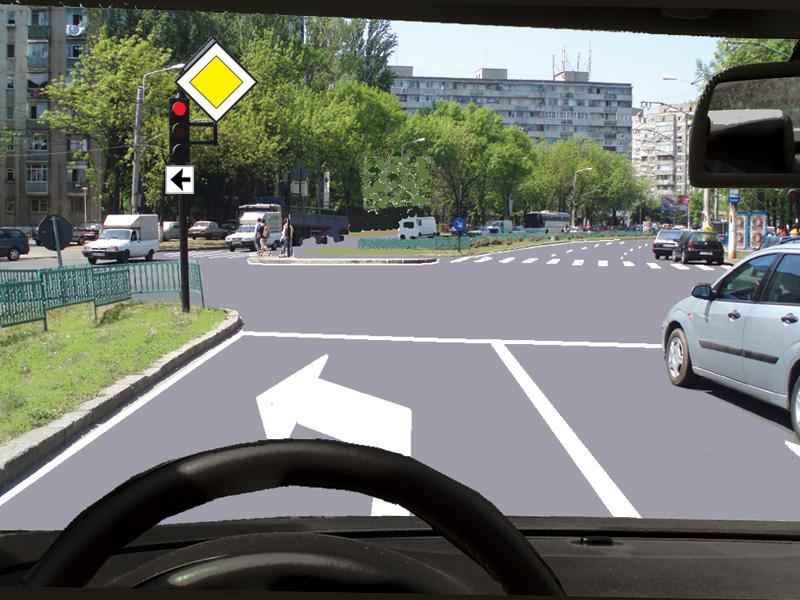 Imaginea întrebării: Dacă virați la stânga