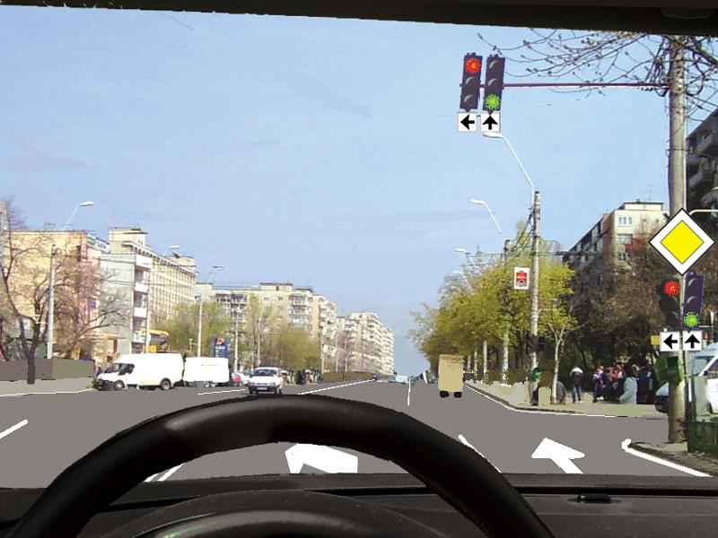 Imaginea întrebării: Cum veți proceda corect în intersecția dată?
