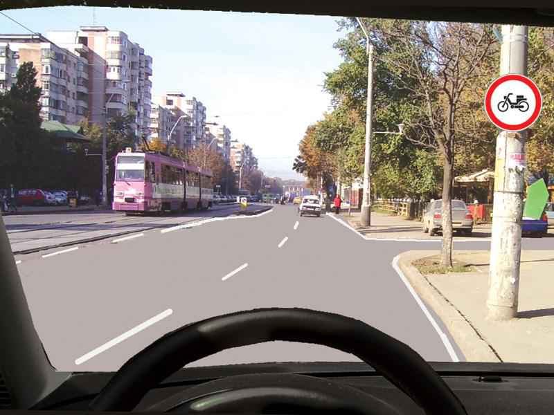 Imaginea întrebării: Indicatorul interzice accesul