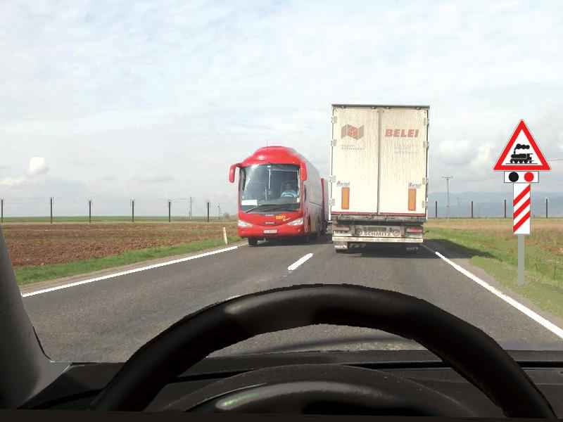Imaginea întrebării: Indicatorul vă avertizează că urmează