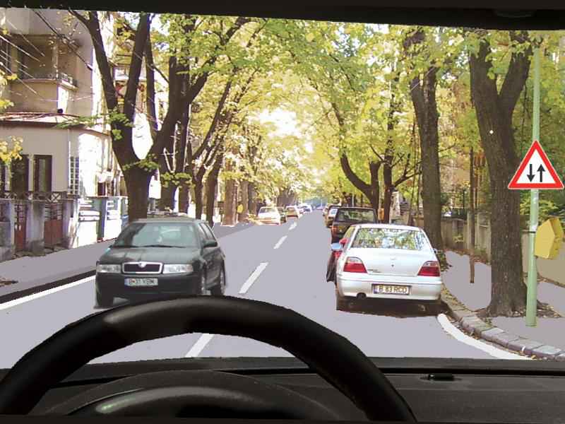 Imaginea întrebării: Indicatorul din imagine vă avertizează că