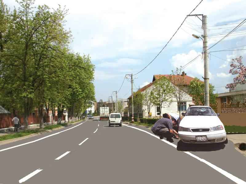 Imaginea întrebării: Principala cauză a exploziei pneului în timpul mersului este: